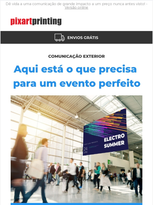 Crie o evento perfeito com os melhores produtos e poupe até -30%
