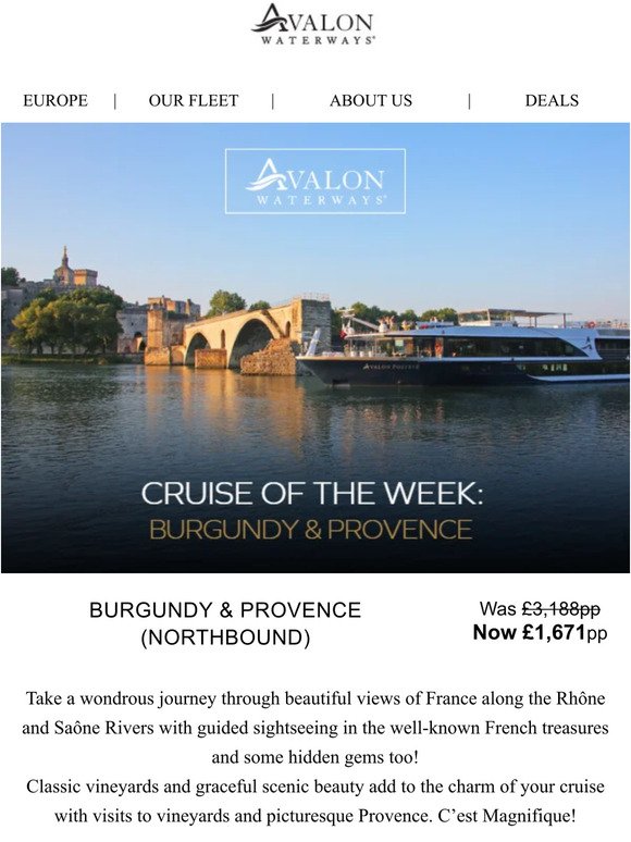 Cruise of the Week: Burgundy & Provence