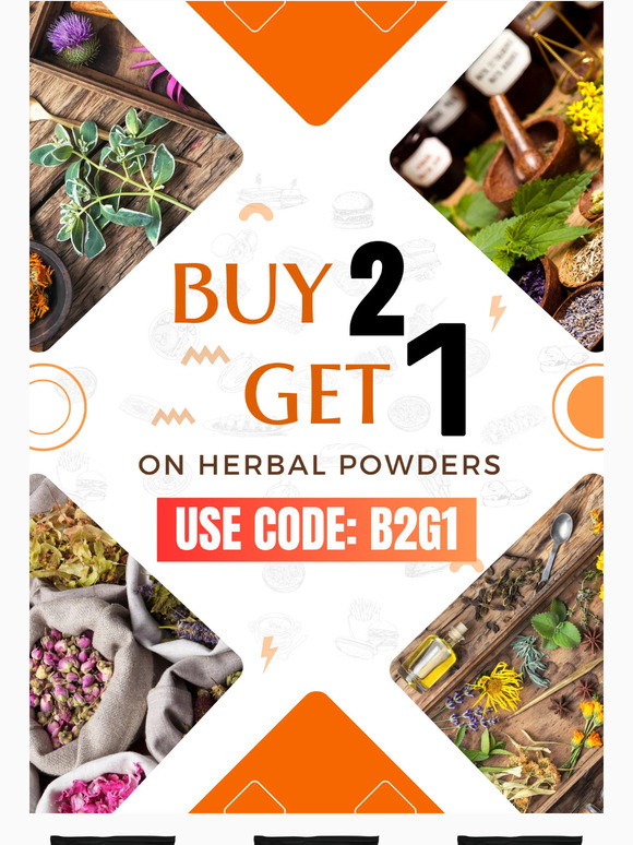Naturevibe Botanicals: Buy 2 Get 1 Free on Herbal Powders | Milled