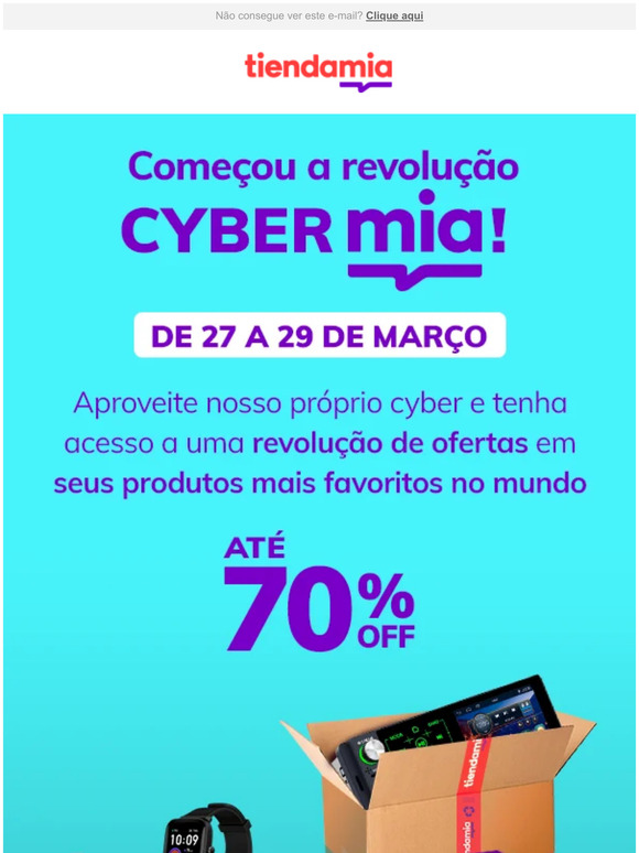 Descontos de até 70% OFF