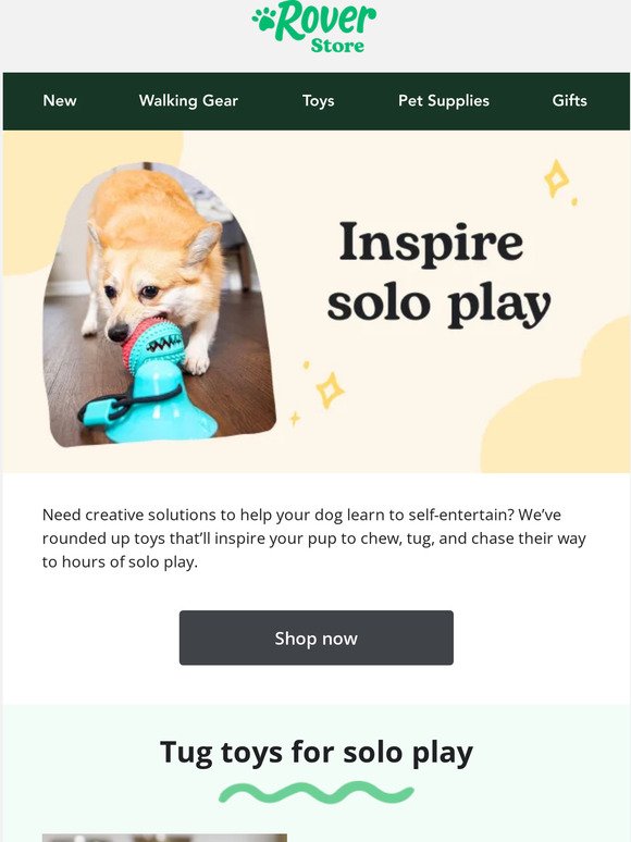 Need to encourage your dog to play solo?