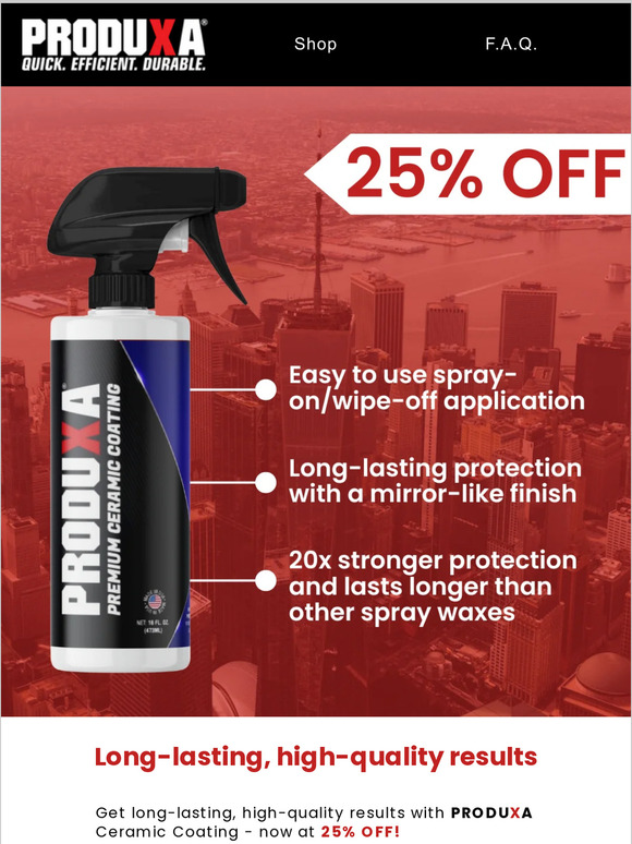 Action Required:🔺25% OFF Ceramic Coating!