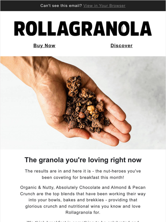 15% off your favourite granola