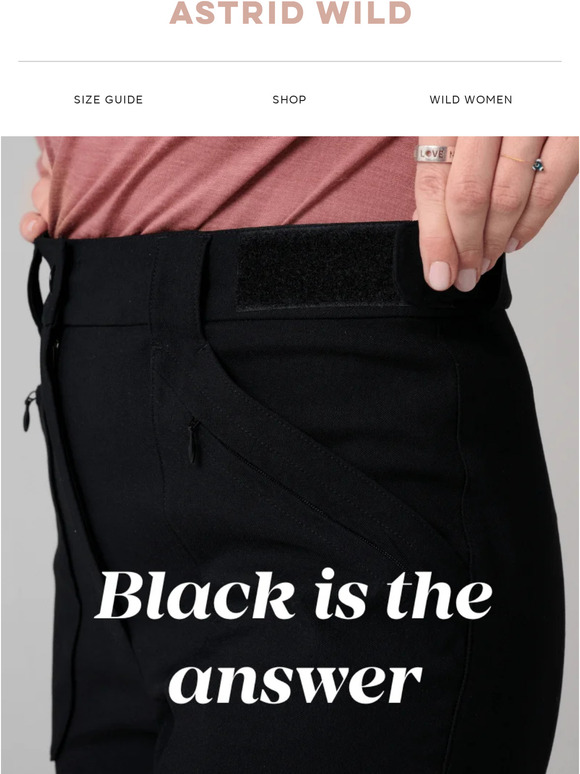 NEWS: Amelia Hiking Pants in BLACK 🖤