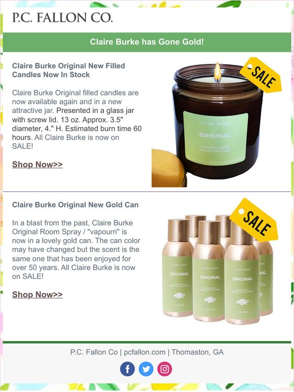 Claire Burke Filled Candles & More on Sale!