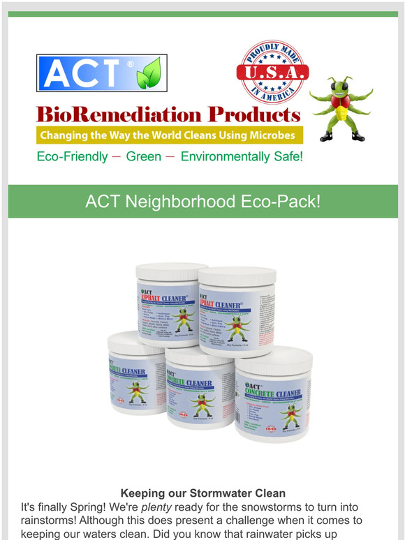 Spring Cleaning with ACT Neighborhood Eco-Pack