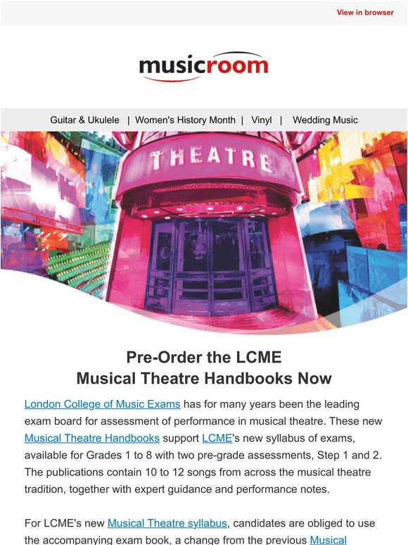 Pre-Order the LCME Musical Theatre Handbooks Now 🆕