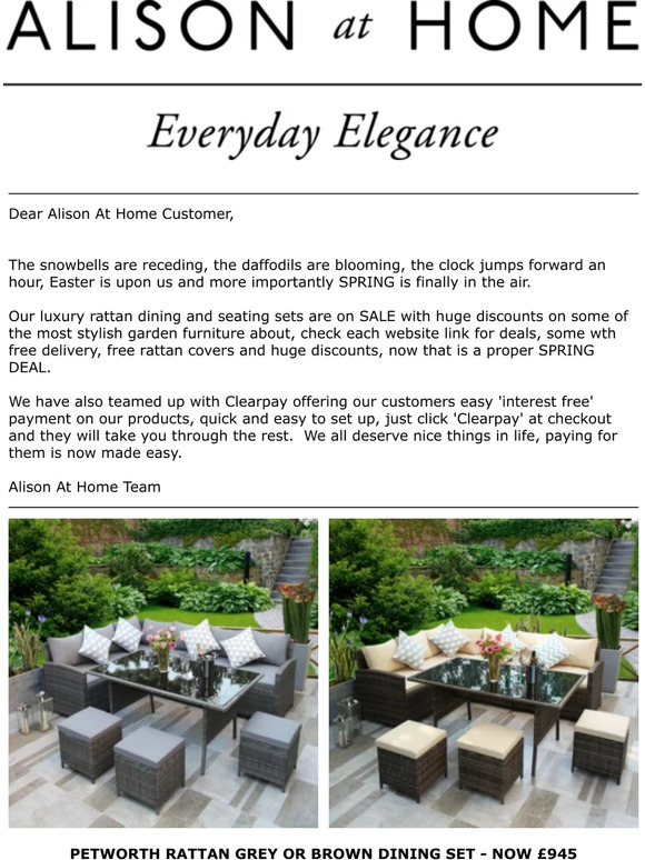 SPRING IS IN THE AIR, time to get your garden ready for entertaining friends and families