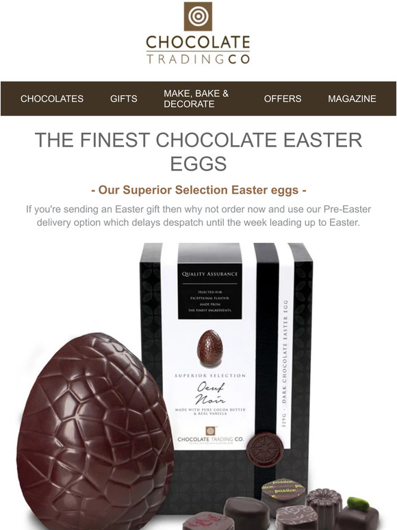 The Finest Easter Eggs & Gifts. Order Today.