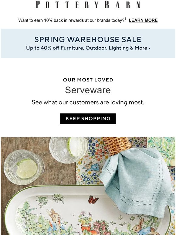Our top serveware (Plus, don't miss up to 40% off.)