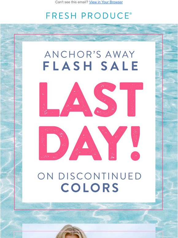 Last Day! Flash Sale! 20% off discontinued colors.