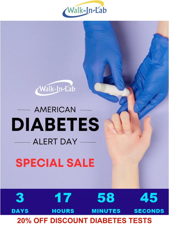 🩸 Save big on diabetes tests for American Diabetes Alert Day!