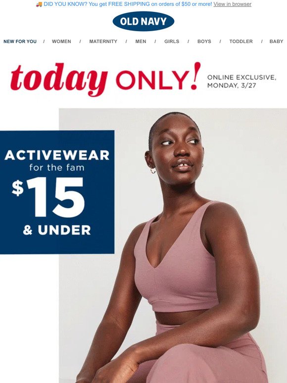 Yours to claim: 40% OFF EVERYTHING + $15 & UNDER ACTIVE DEALS (really!)