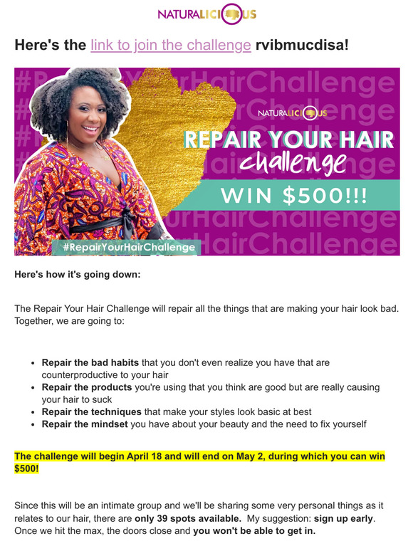 re: — the link to your $500 is inside 💰