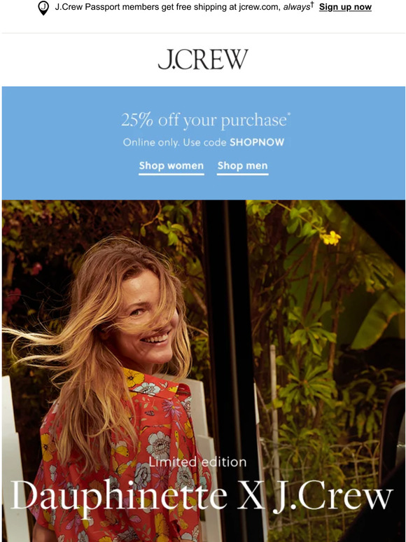 J.Crew Canada Introducing X J.Crew, our limitededition