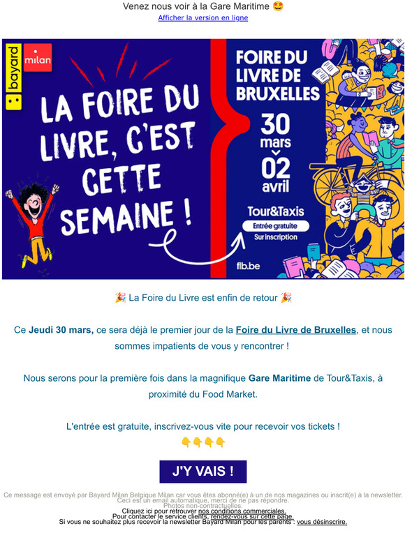 🥳 La Foire du Livre commence jeudi !