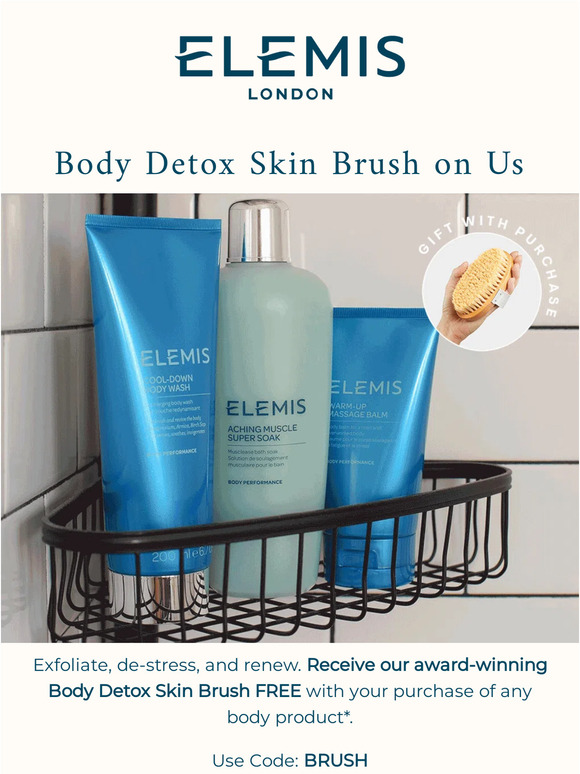 Elemis A FREE Dry Brush with Any Body Purchase Milled