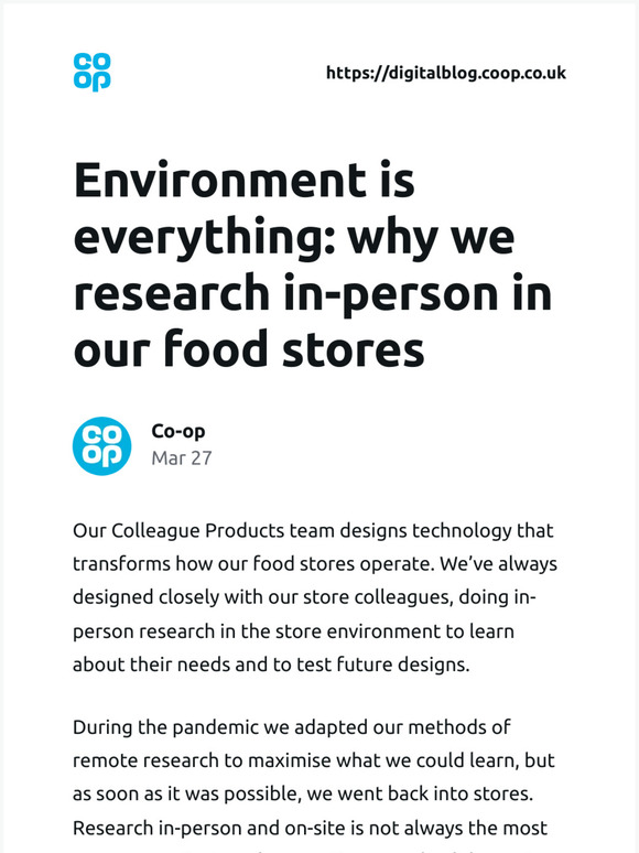 [New post] Environment is everything: why we research in-person in our food stores