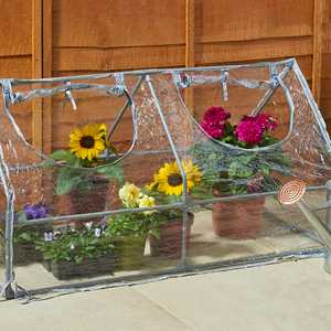 Wilko PVC Cloche Greenhouse with 2 Openings H60 x W120 x D60cm