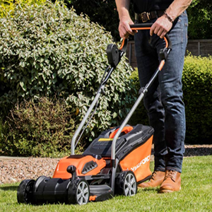 Person mowinv lawn