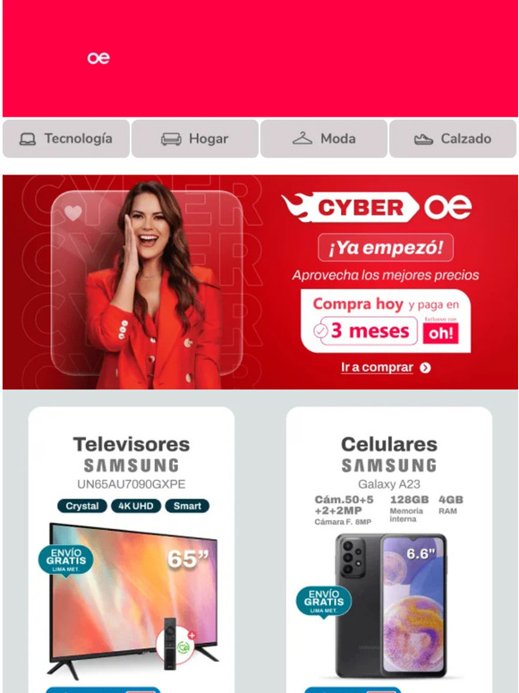 🛒🚨 ¡Aprovecha el #CyberOE! 🚨 ¡Descubre los mejores precios! 😱
