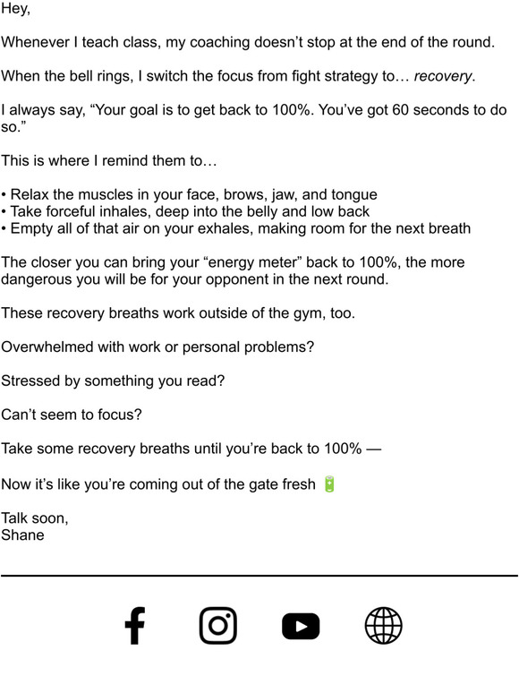 Getting back to 100%
