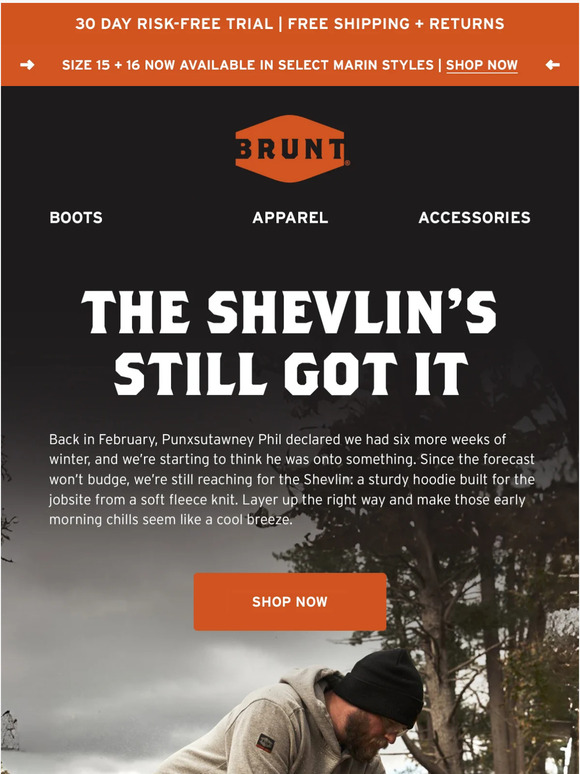 BRUNT Workwear (US) The Clutch ColdWeather Layer Milled