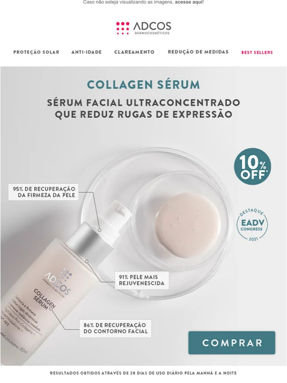 🤍 R$30 OFF no Collagen Sérum