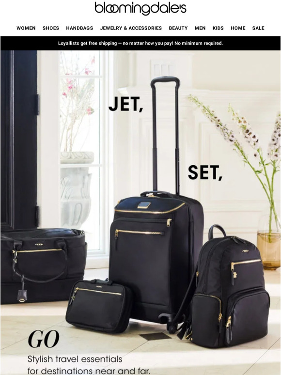 Bloomingdale's Musthave luggage for your next getaway Milled