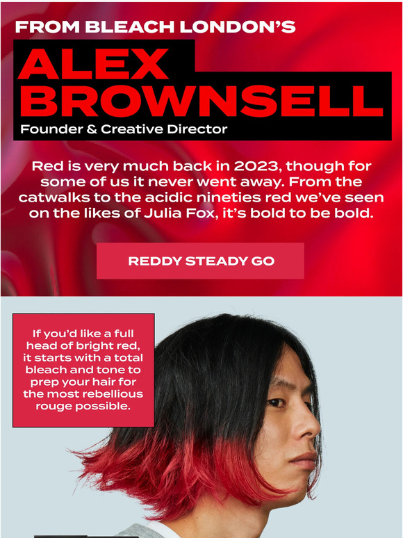 Bleach London Red is the new pink. How will you wear yours? Milled