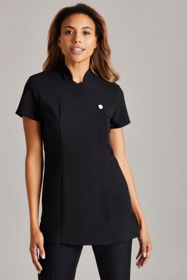 Women's Classic One Button Tunic, Black