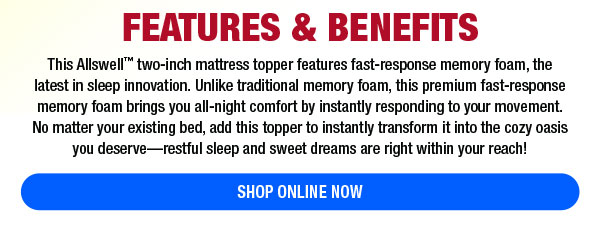 Features & Benefits - Shop Now!