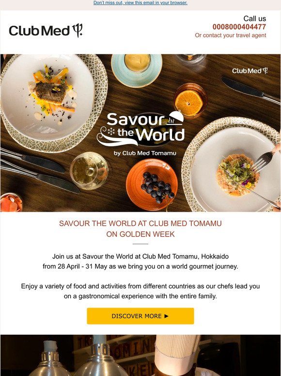Savour the World by Club Med Tomamu