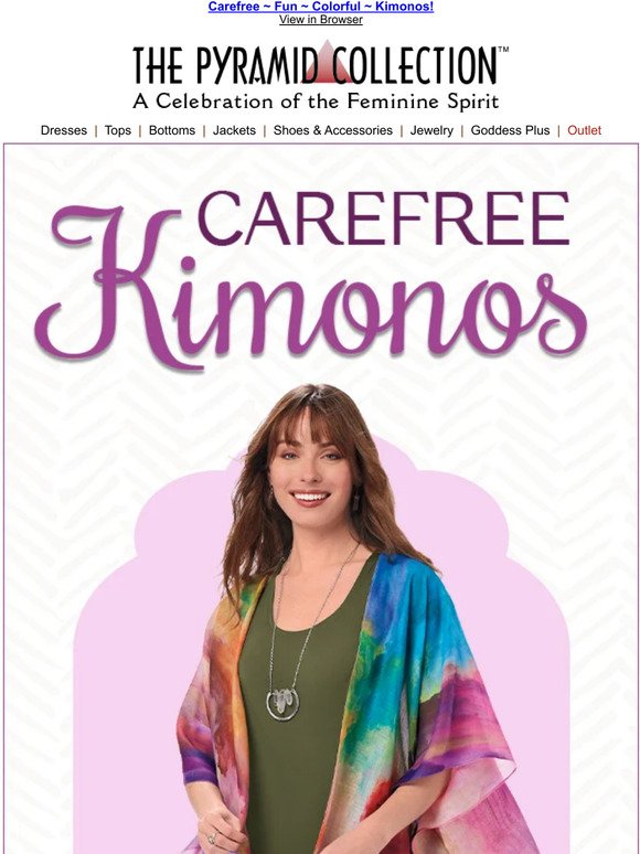 Carefree Spirits. Carefree Kimonos. Shop Now!
