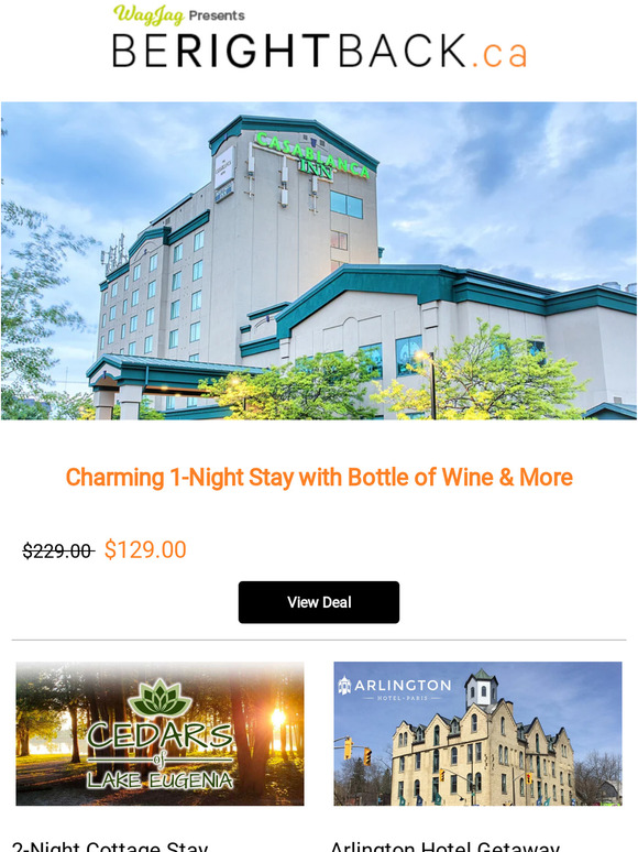 $129 for a 1-Night Stay at Casablanca Inn