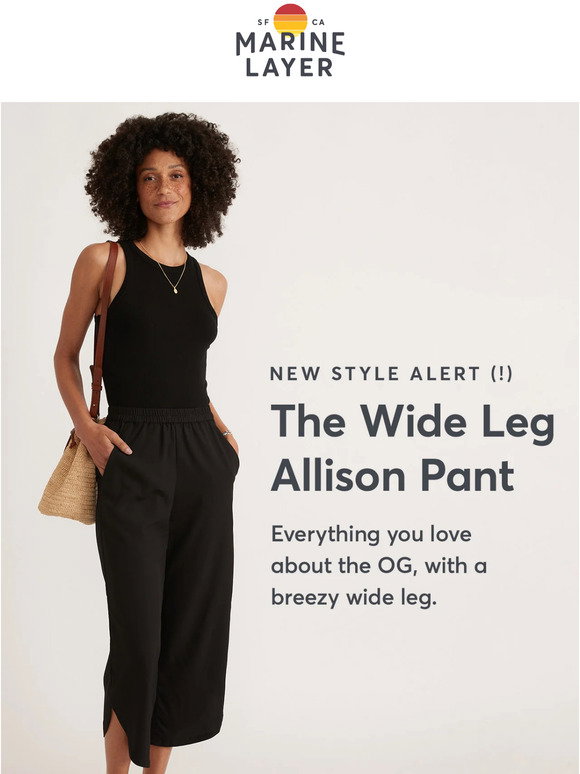 The Marine Wide Leg Pant - White