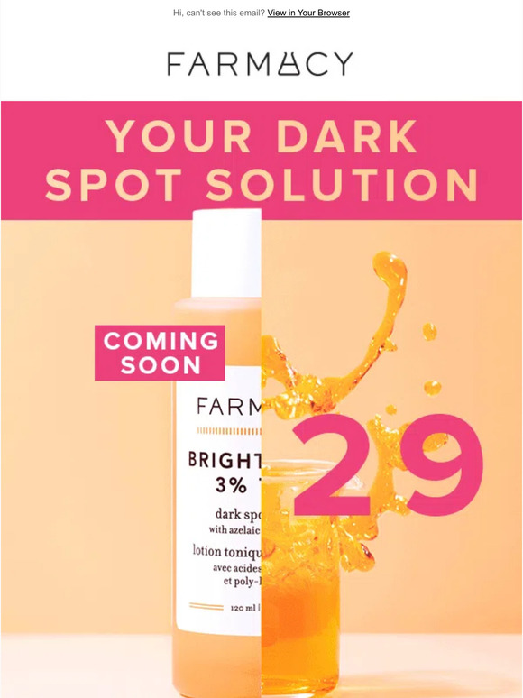 Farmacy Beauty Open to see our latest innovation Milled