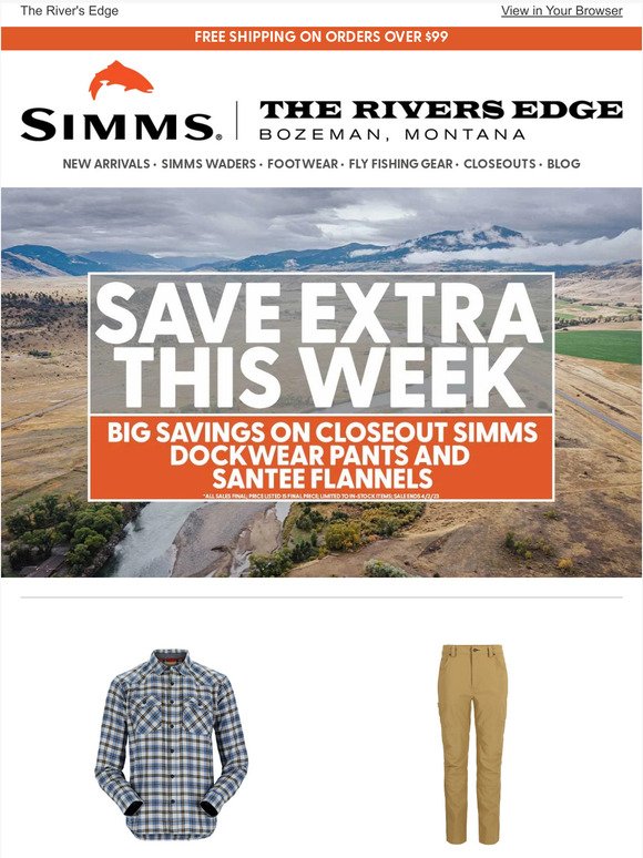 This Week Only: Big Savings on Simms Closeouts