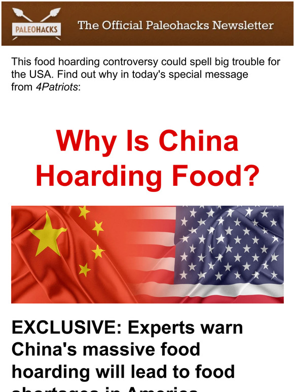 paleorecipeteam Why Is China Hoarding Food? Milled