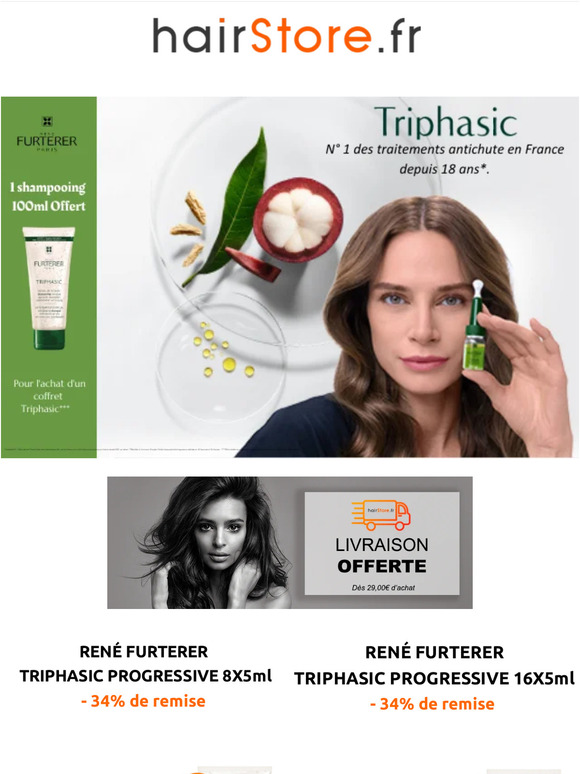 Triphasic : la solution antichute efficace de René Furterer !