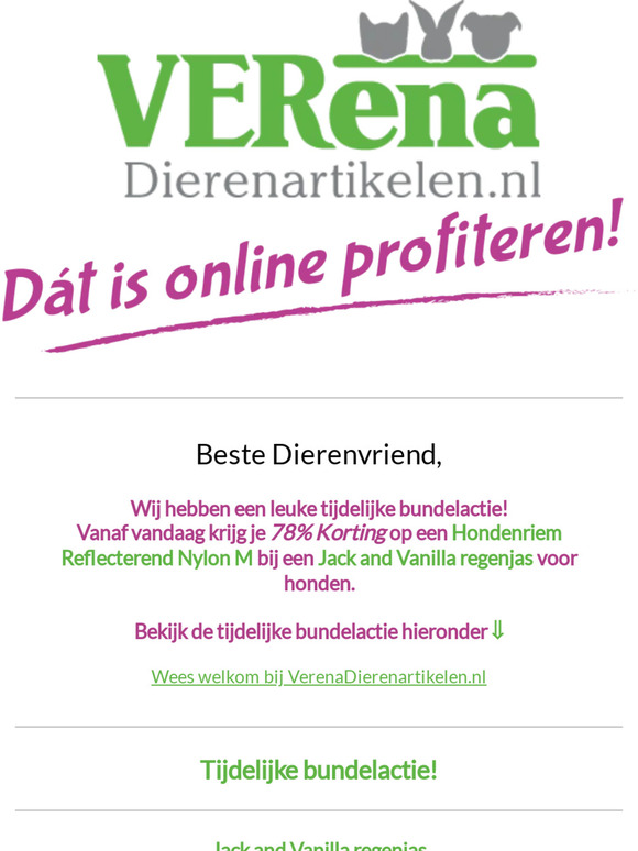Tijdelijke bundelactie voor honden!