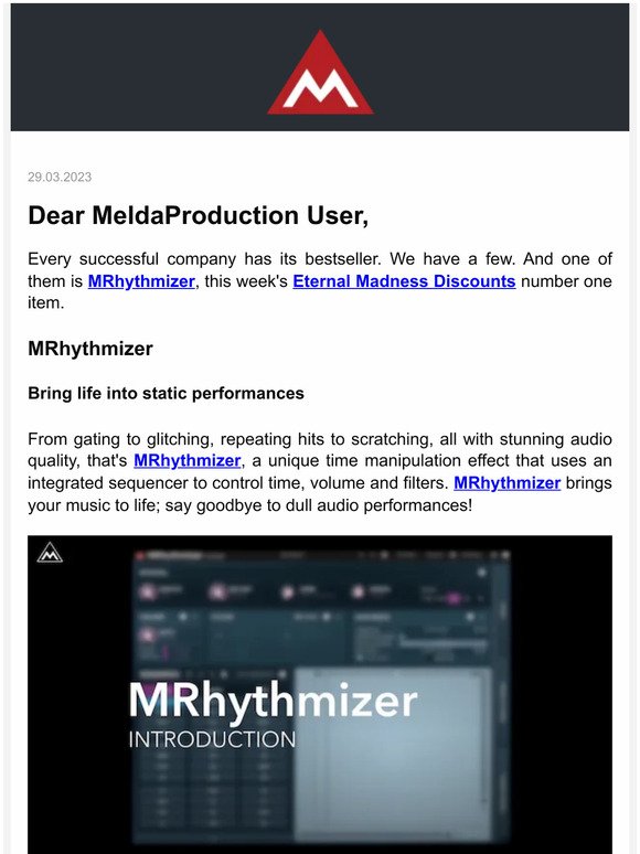 Why is MRhythmizer one of Melda's Bestsellers?
