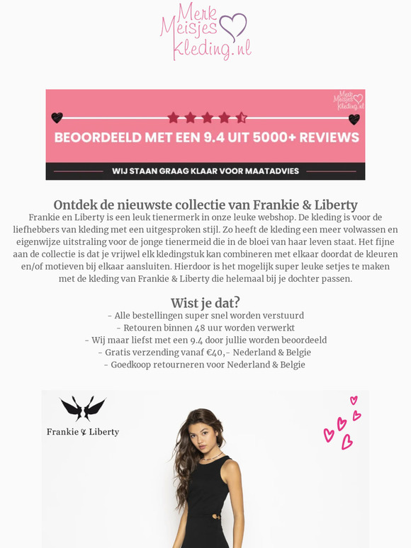 Ontdek de nieuwste collectie van Frankie & Liberty 😍😍