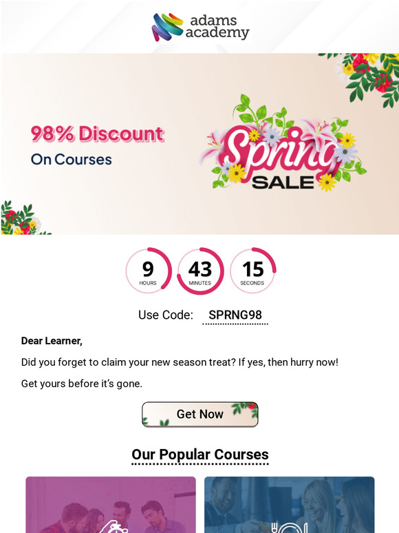 🚨 [Last Call] - Spring Special Closing Tonight!