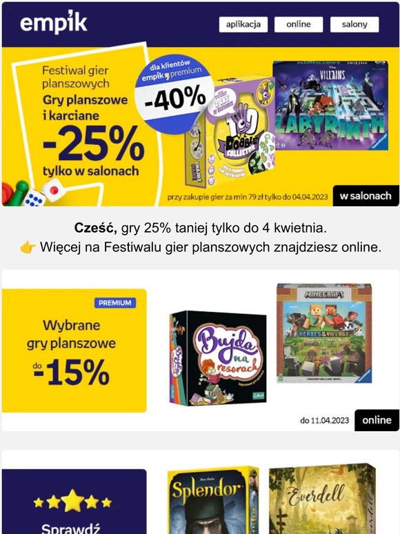 Tylko w salonach 🎲 Gry -25%