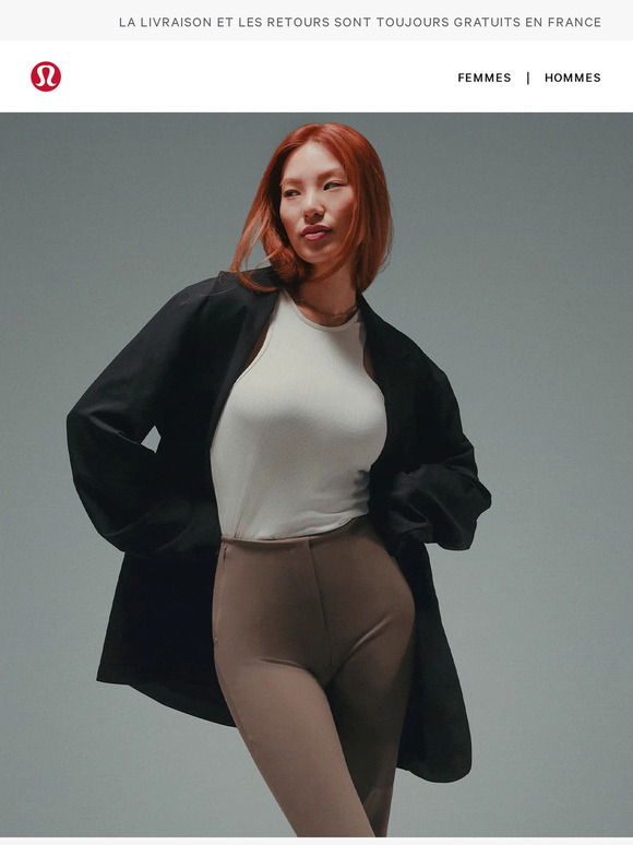 Découvrez le pantalon coupe lisse.