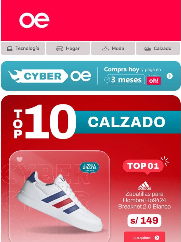 🚨 ¡ALERTA! 🚨 Lo más TOP en Zapatilas 🔝 👟 ¡Zapatilla Adidas Breaknet 2.0 a solo S/149!
