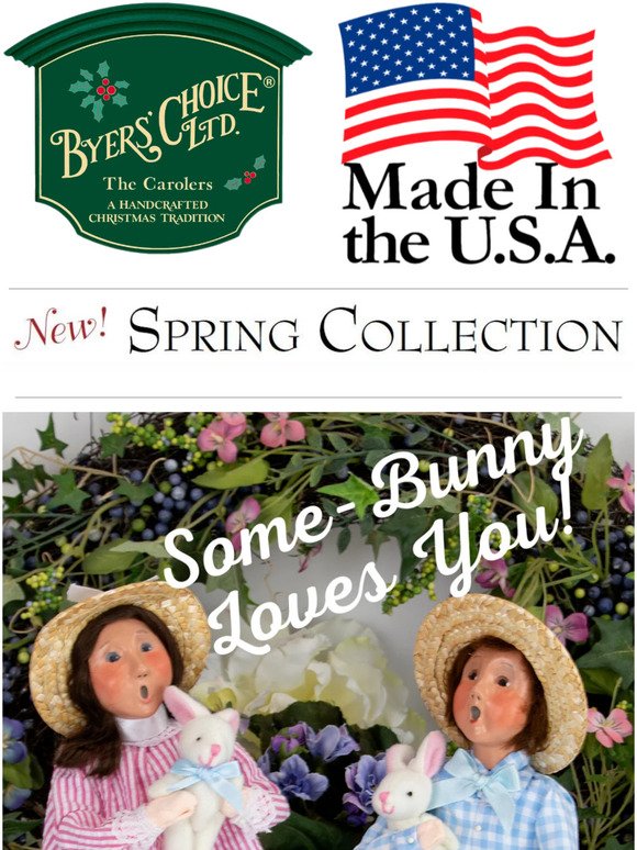 🐰 Celebrate Easter with the Byers' Choice Easter Kids  ﻿ ﻿  ​