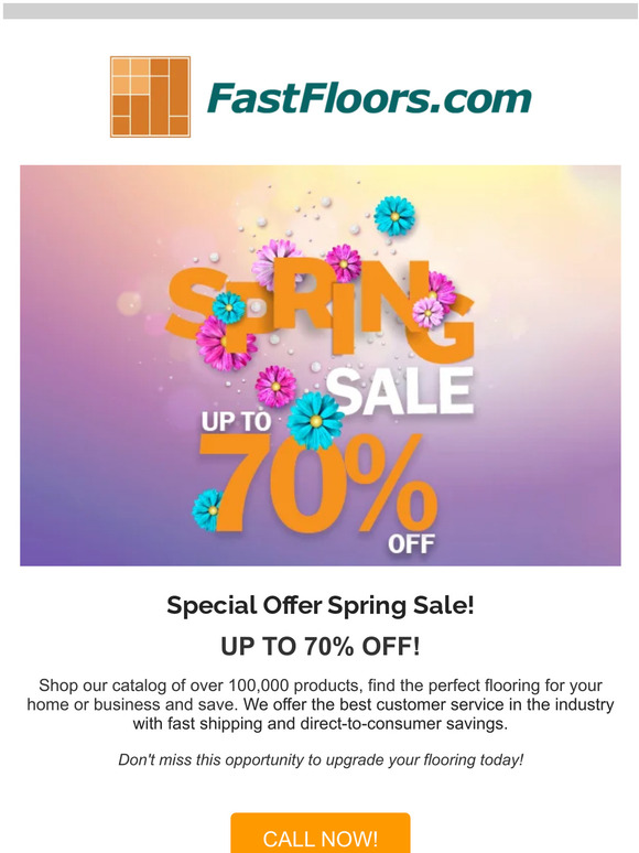 Special Offer Spring Sale!