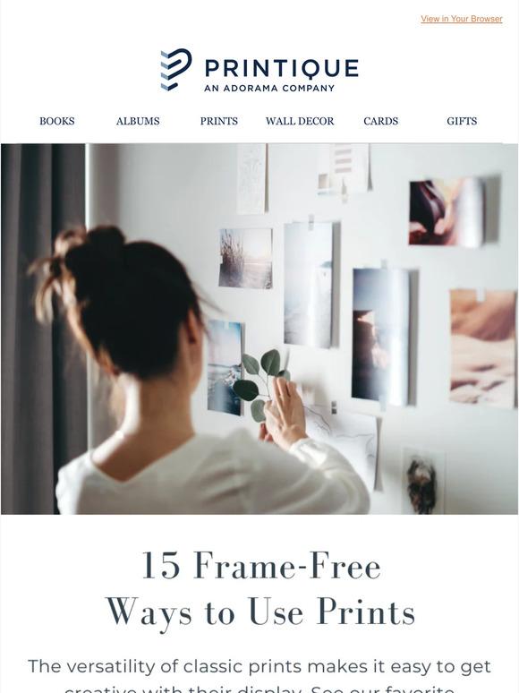 15 Frame-Free Ways to Use Prints ✨